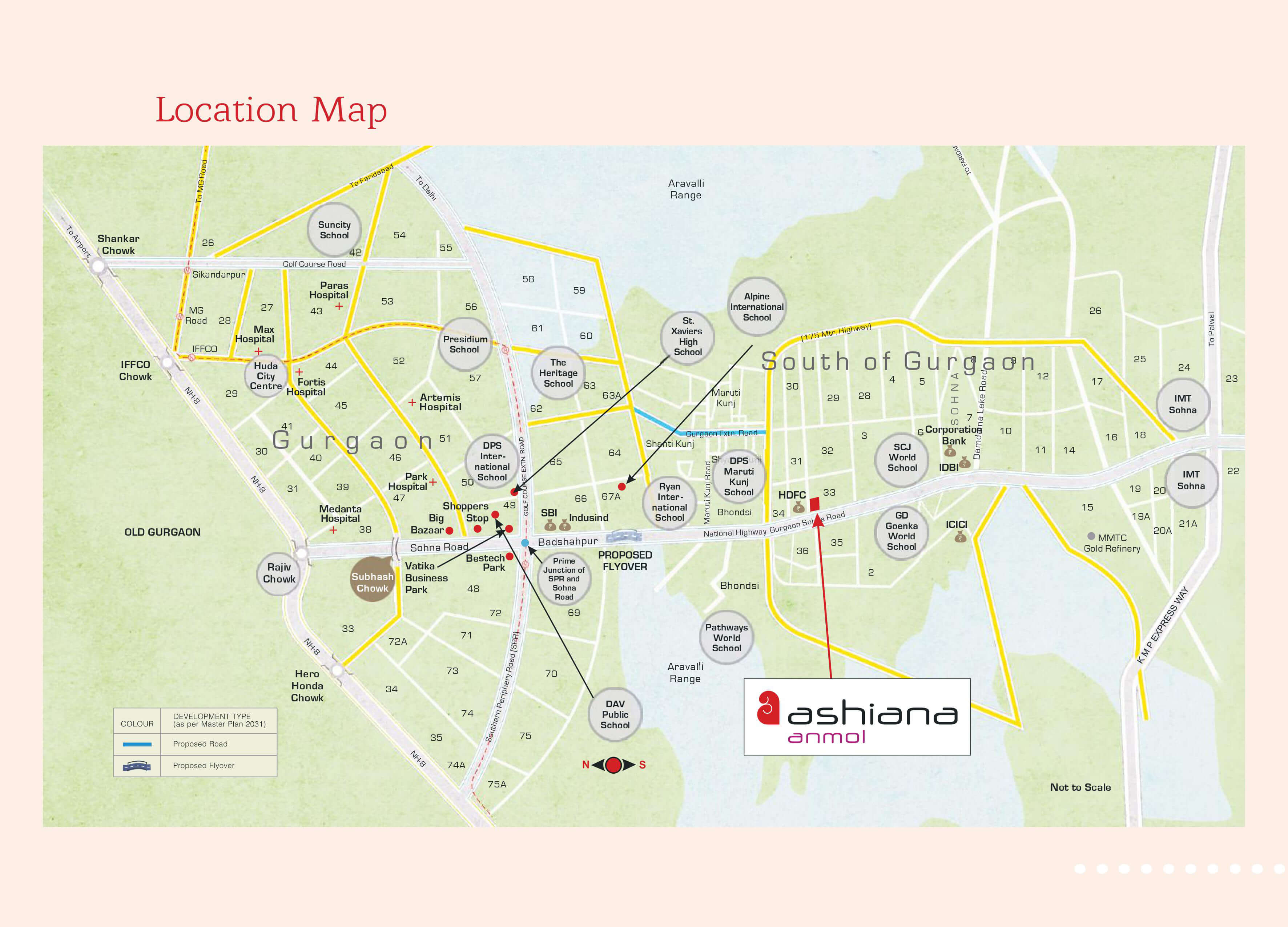 Ashiana Anmol location map
